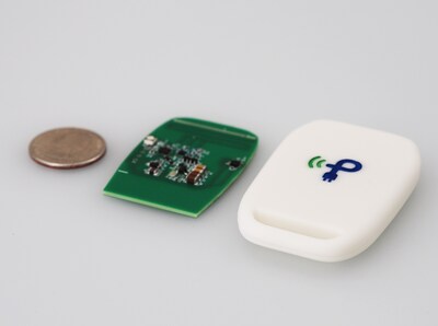 Powercast's wire-and-battery-free RFID sensor tags for affordable, maintenance-free condition monitoring (temperature, humidity, etc). Instead of relying on wires and batteries, the tags power themselves perpetually by harvesting the RF signal sent over the air from the RAIN RFID readers used in inventory management, logistics and retail applications. Recently customized for data center monitoring, the tags are small (2.75" x 1.75" x 0.25") to fit metal server racks.